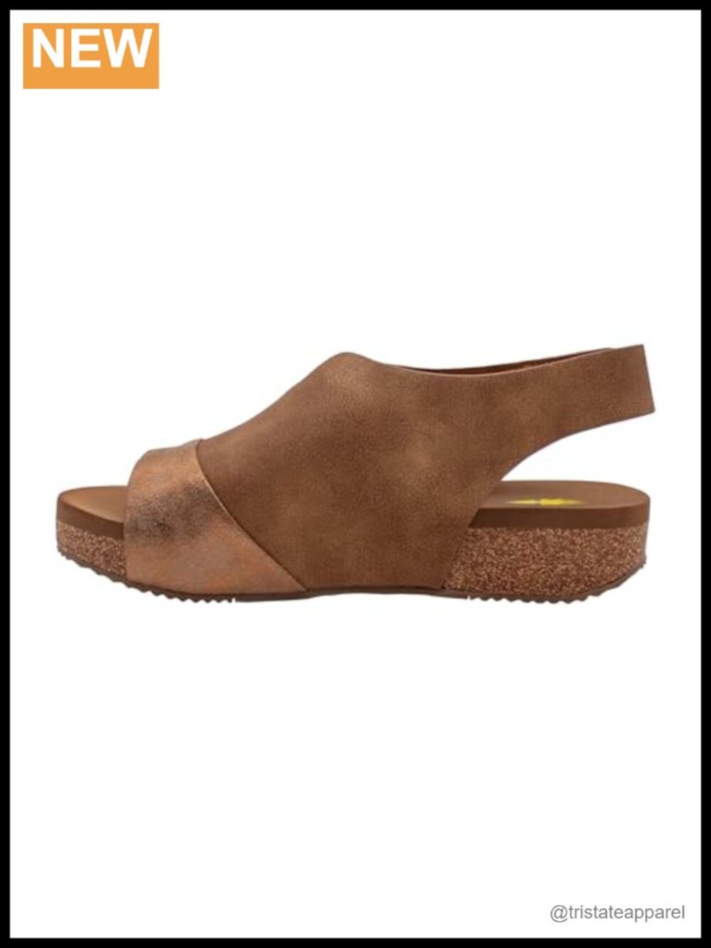 Platform Slingback Sandals Faux Nubuck Wedge Heel Cushioned Open Toe